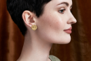 view01 thumbnail image for LSU Tiger Stud Earrings
