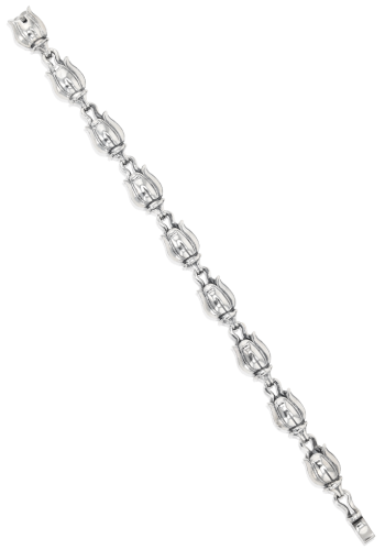 Tulip Clasp Linking Bracelet