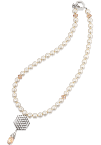 Hive Honey Drop Pearl Necklace