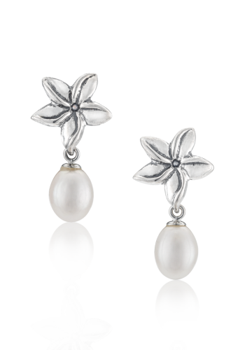 Jasmine Flower Freshwater Pearl Earrings