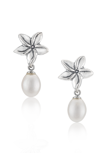 Jasmine Flower Freshwater Pearl Earrings