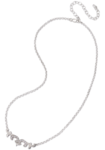 Scroll Diamond Necklace