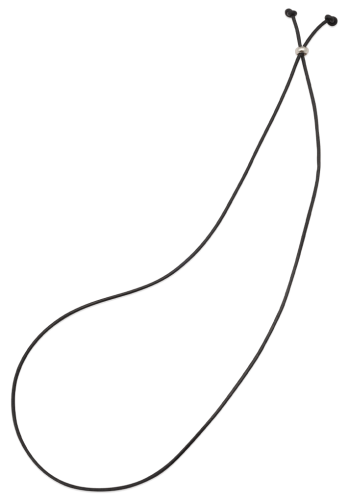 Adjustable Leather Cord Black