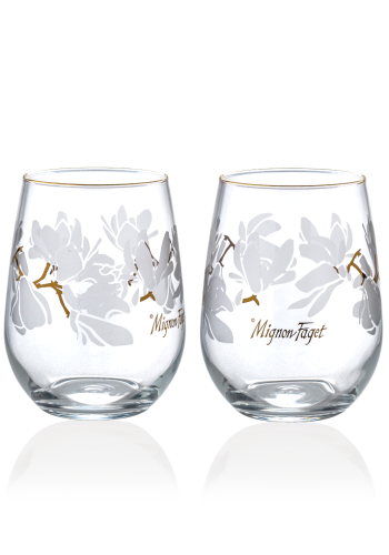 Magnolia Stemless Glasses