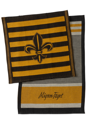 Black and Gold Hand Towel Set