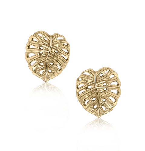 Monstera Earrings