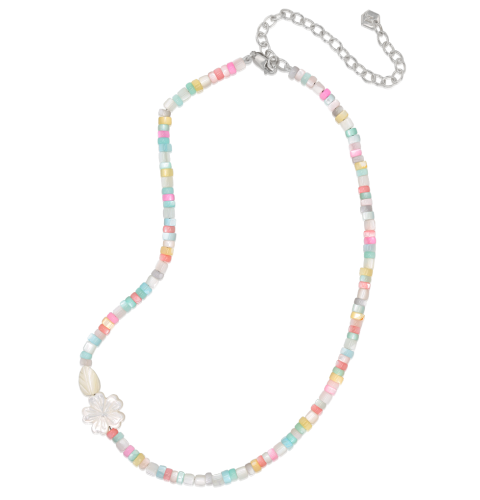 Petit Mother of Pearl Daisy Necklace